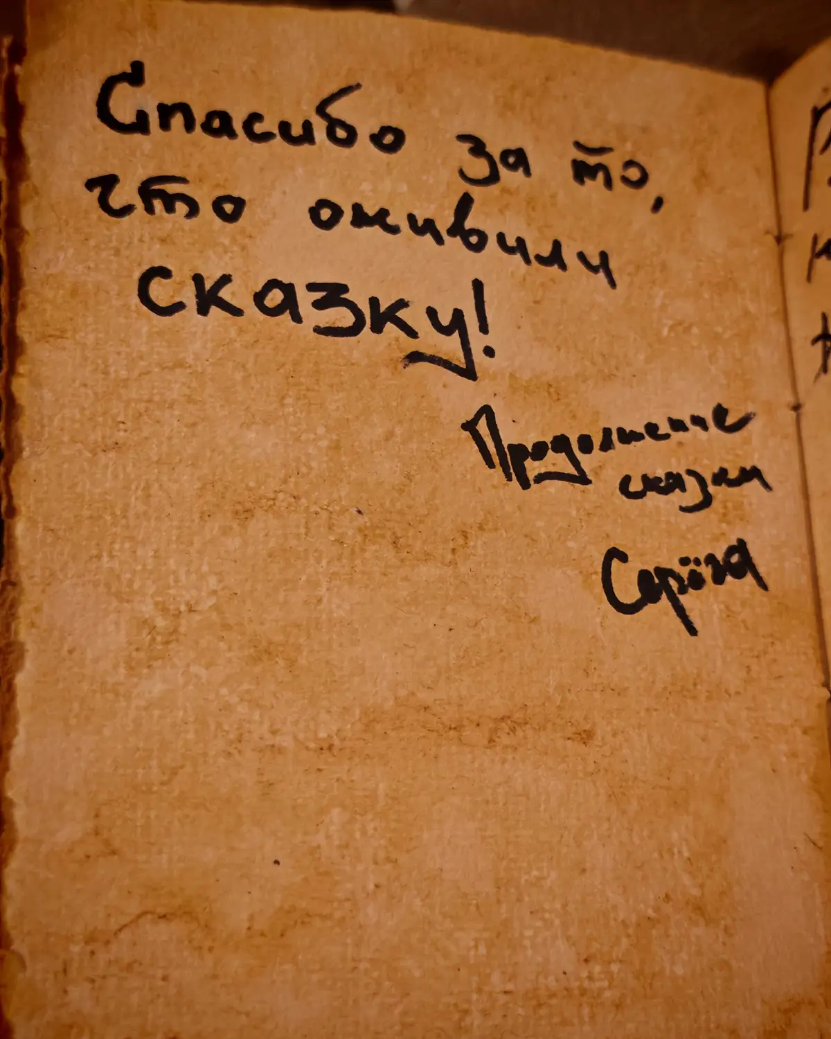 Страница Книги Халдеев: спасибо за ожившую сказку
